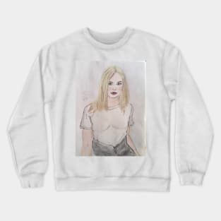 Elle Fanning Watercolor Crewneck Sweatshirt